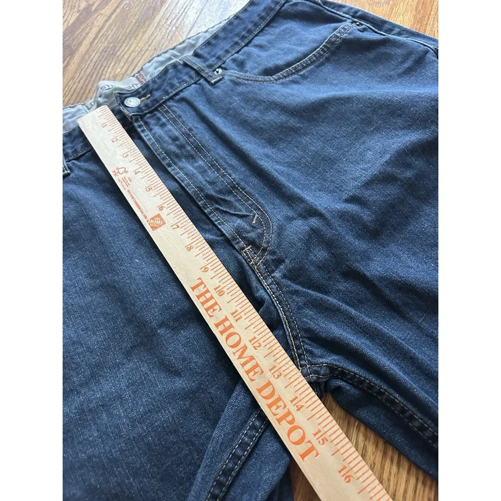 Levis Mens 569 Jean Shorts Blue Size 40 Loose Straight Denim Skate Grunge HipHop